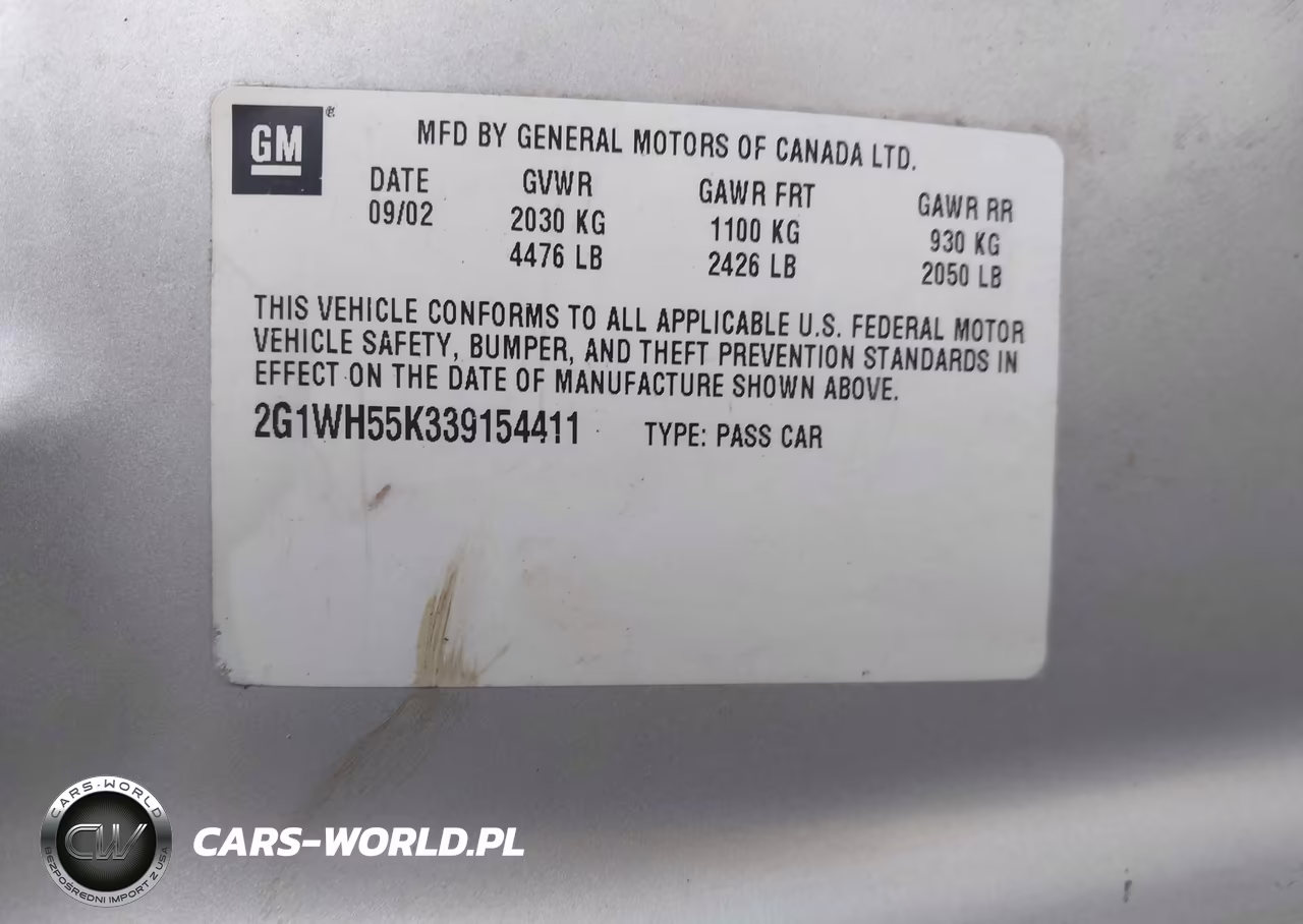 2003 Chevrolet Impala Ls VIN:2G1WH55K339154411 - 9