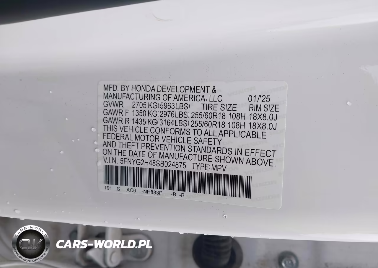 2025 Honda Pilot Ex-L VIN:5FNYG2H48SB024875 - 9