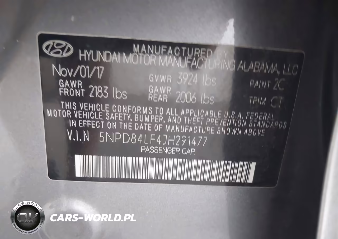 2018 Hyundai Elantra Sel VIN:5NPD84LF4JH291477 - 9