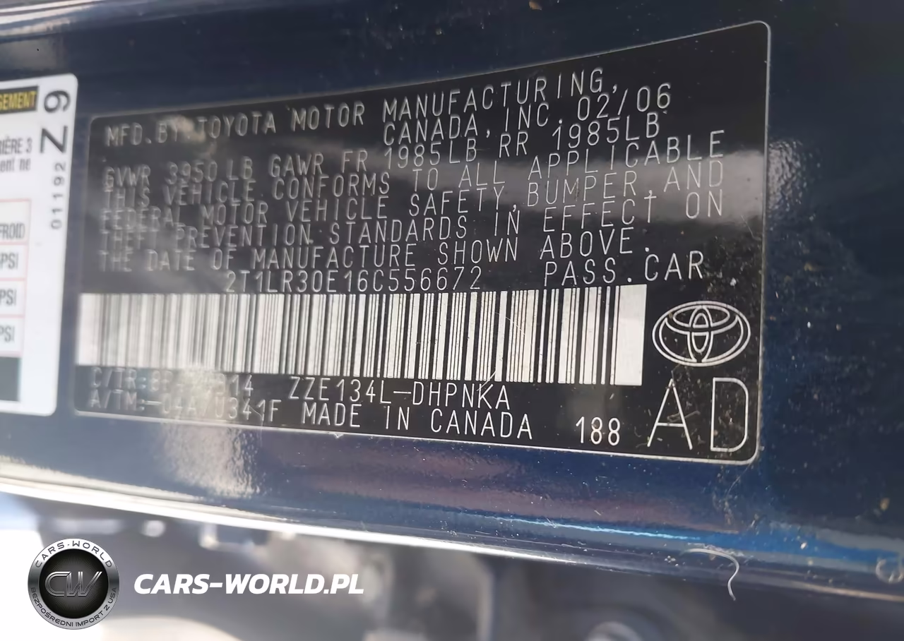 2006 Toyota Matrix Xr VIN:2T1LR30E16C556672 - 9
