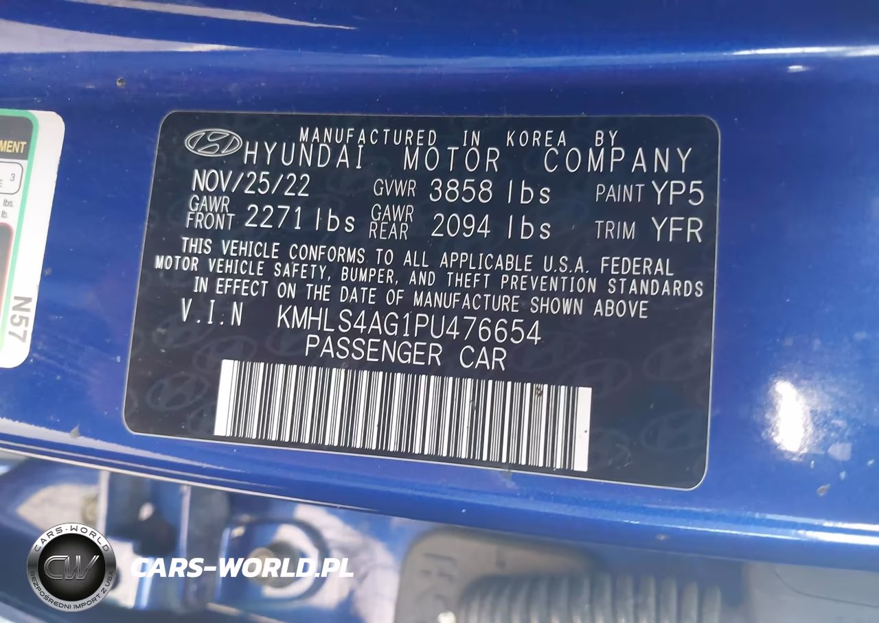 2023 Hyundai Elantra Sel VIN:KMHLS4AG1PU476654 - 9