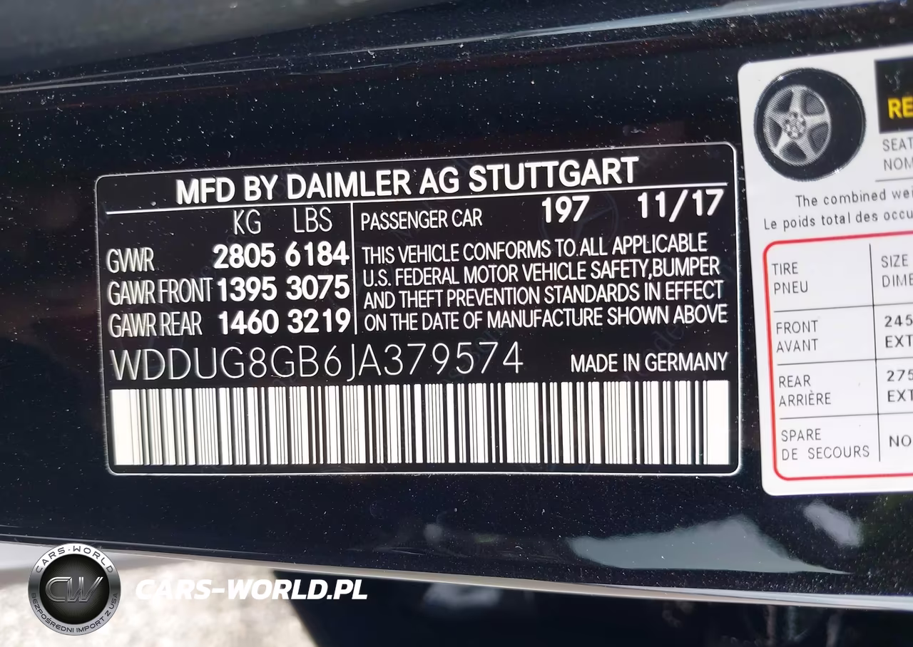 2018 Mercedes-Benz S 560 4Matic VIN:WDDUG8GB6JA379574 - 9