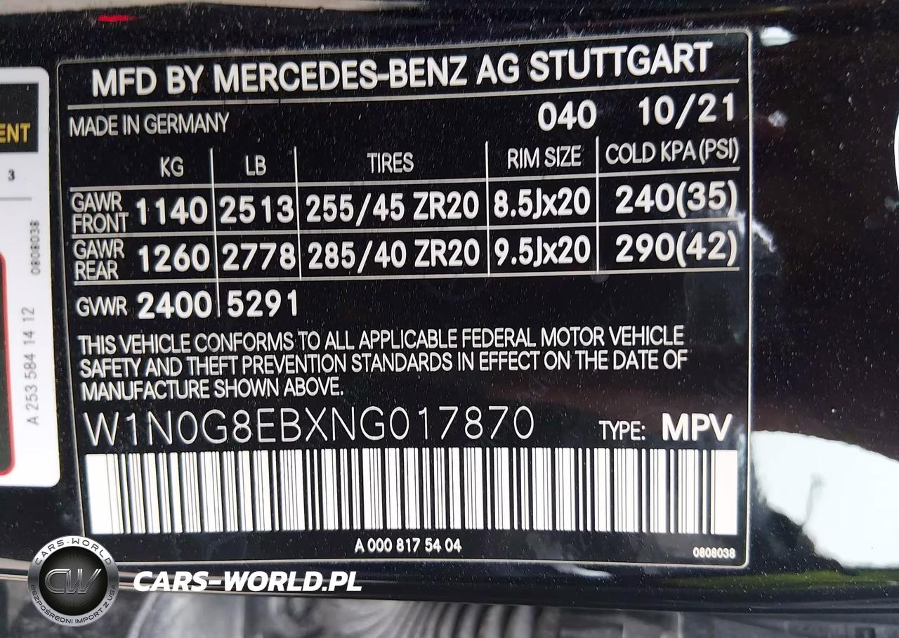 2022 Mercedes-Benz Glc 300 4Matic Suv VIN:W1N0G8EBXNG017870 - 9