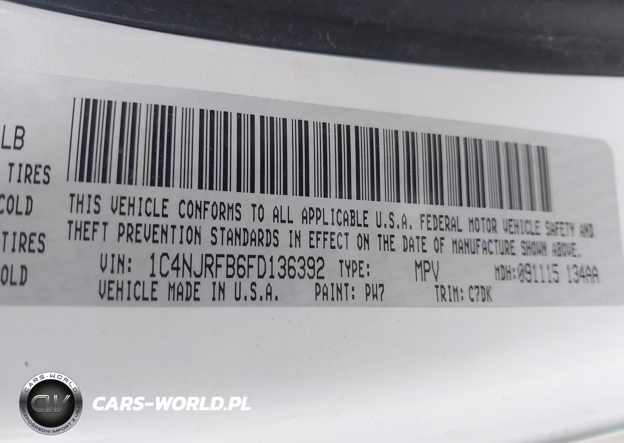 2015 Jeep Patriot Latitude VIN:1C4NJRFB6FD136392 - 9