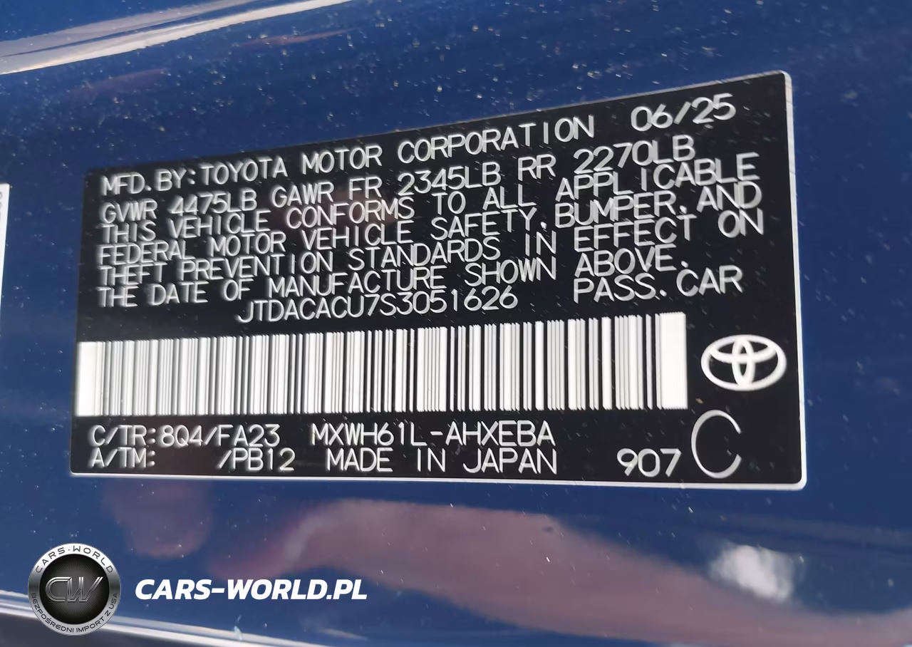2025 Toyota Prius Plug-In Hybrid Se VIN:JTDACACU7S3051626 - 9