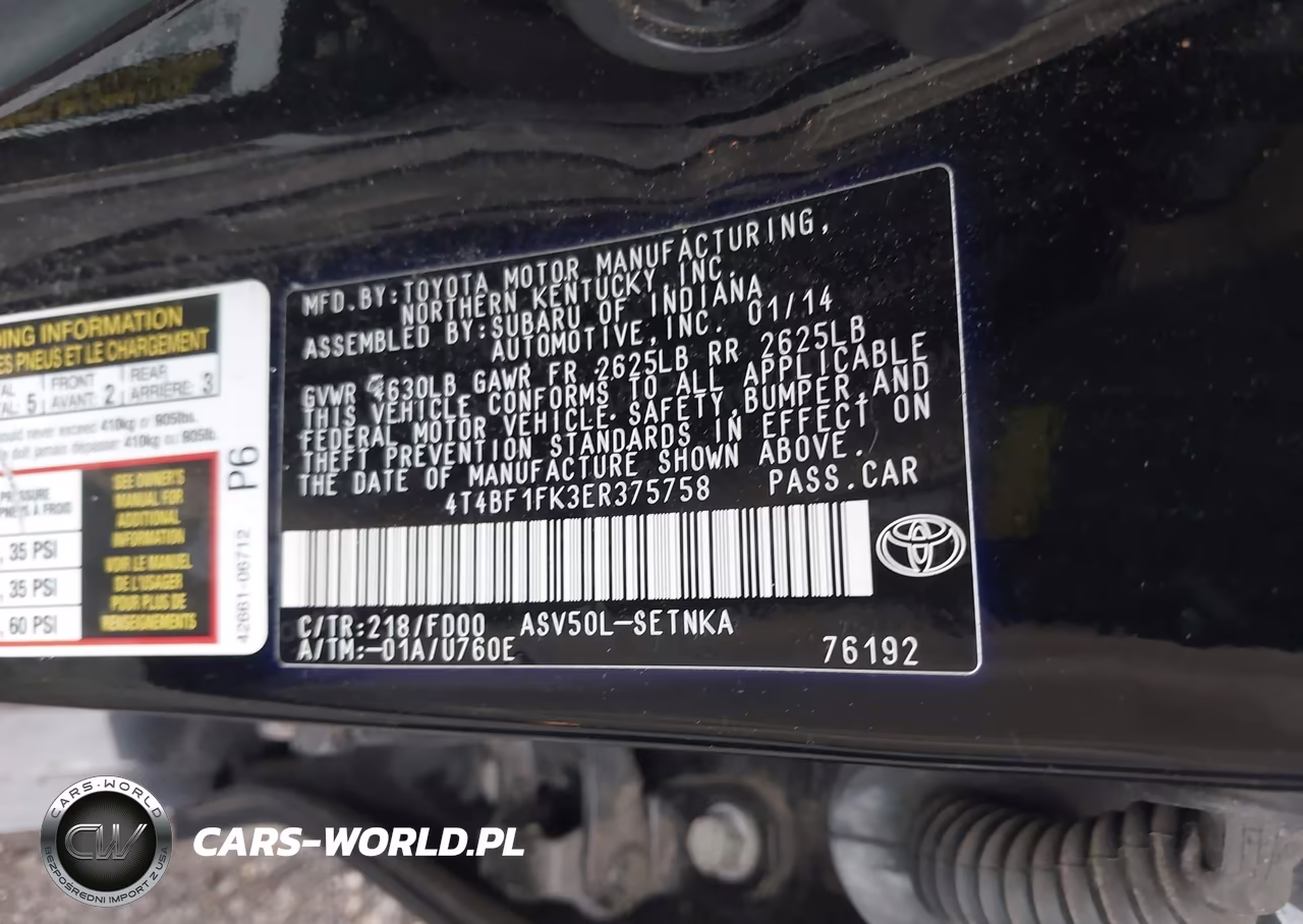 2014 Toyota Camry Le VIN:4T4BF1FK3ER375758 - 9