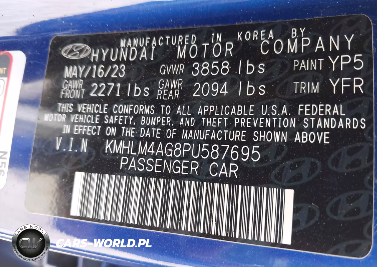 2023 Hyundai Elantra Sel VIN:KMHLM4AG8PU587695 - 9