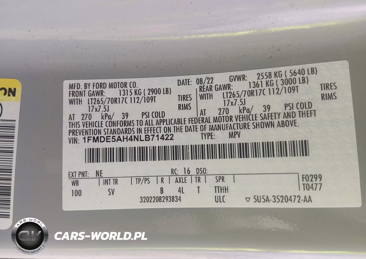 2022 Ford Bronco Black Diamond VIN:1FMDE5AH4NLB71422 - 9