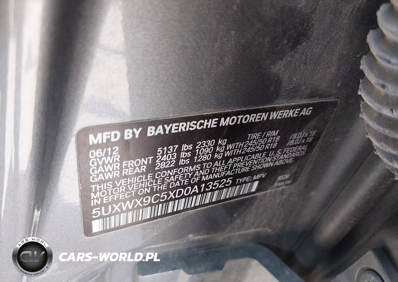 2013 BMW X3 xDrive28I VIN:5UXWX9C5XD0A13525 - 9