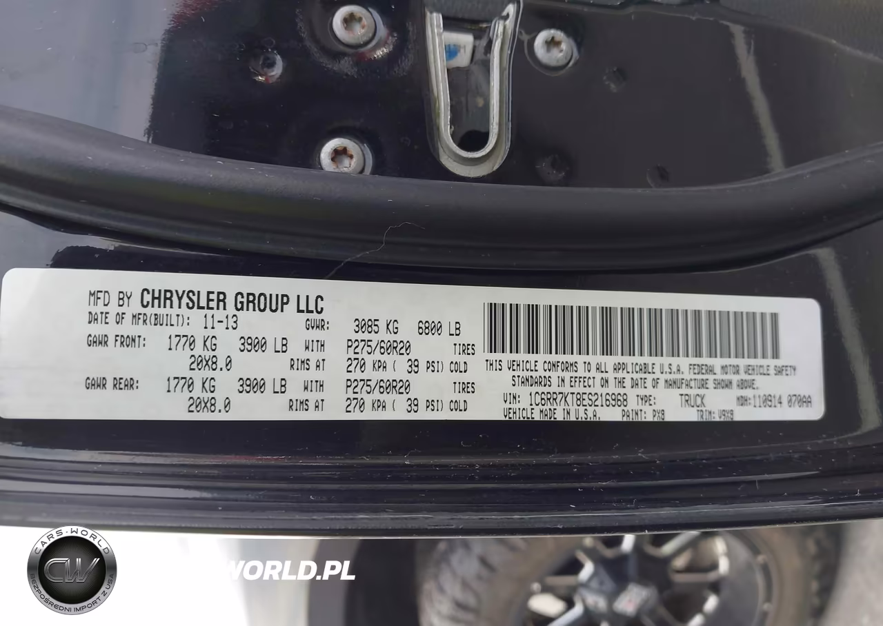 2014 Ram 1500 Express VIN:1C6RR7KT8ES216968 - 9