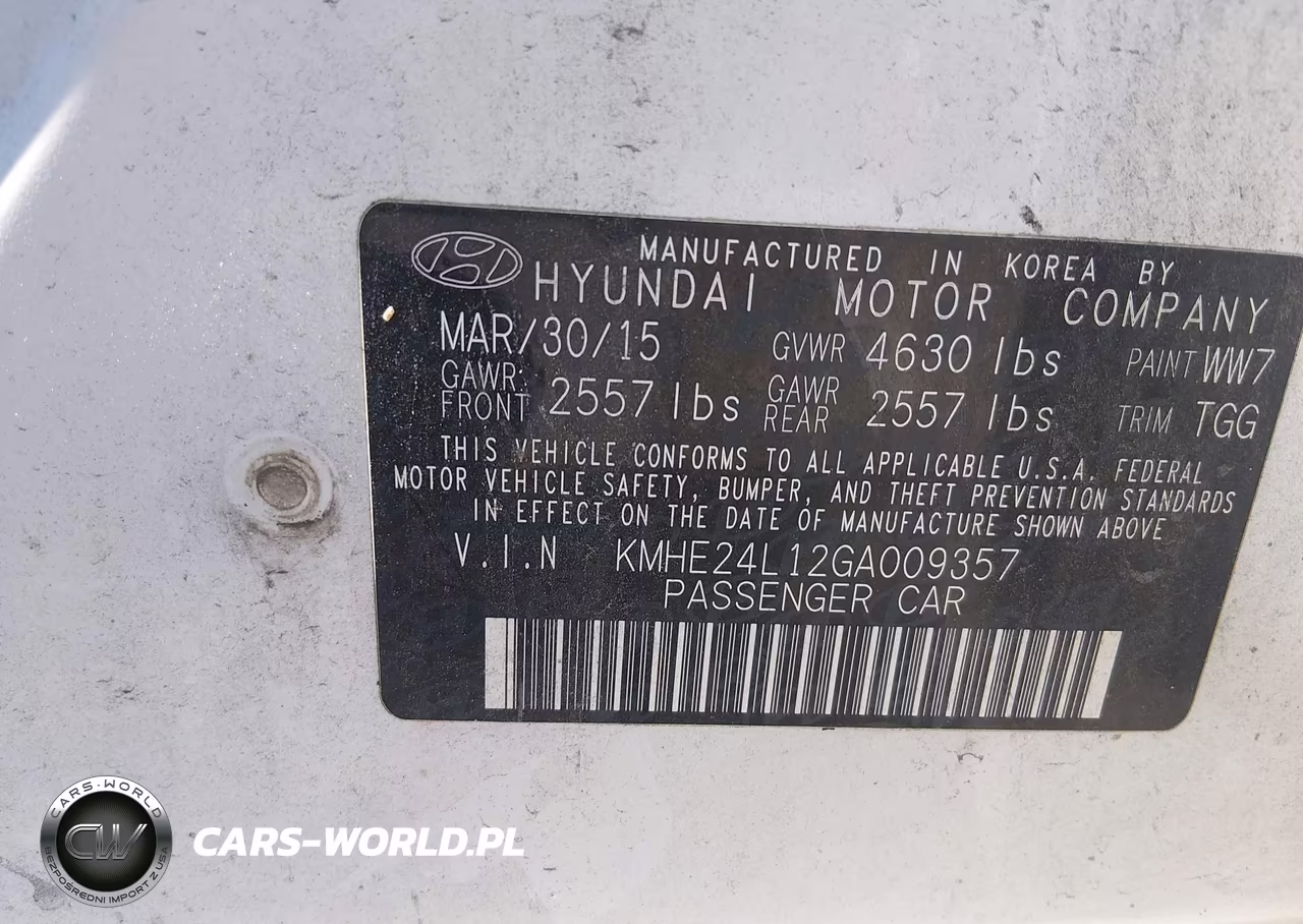 2016 Hyundai Sonata Hybrid Se VIN:KMHE24L12GA009357 - 9