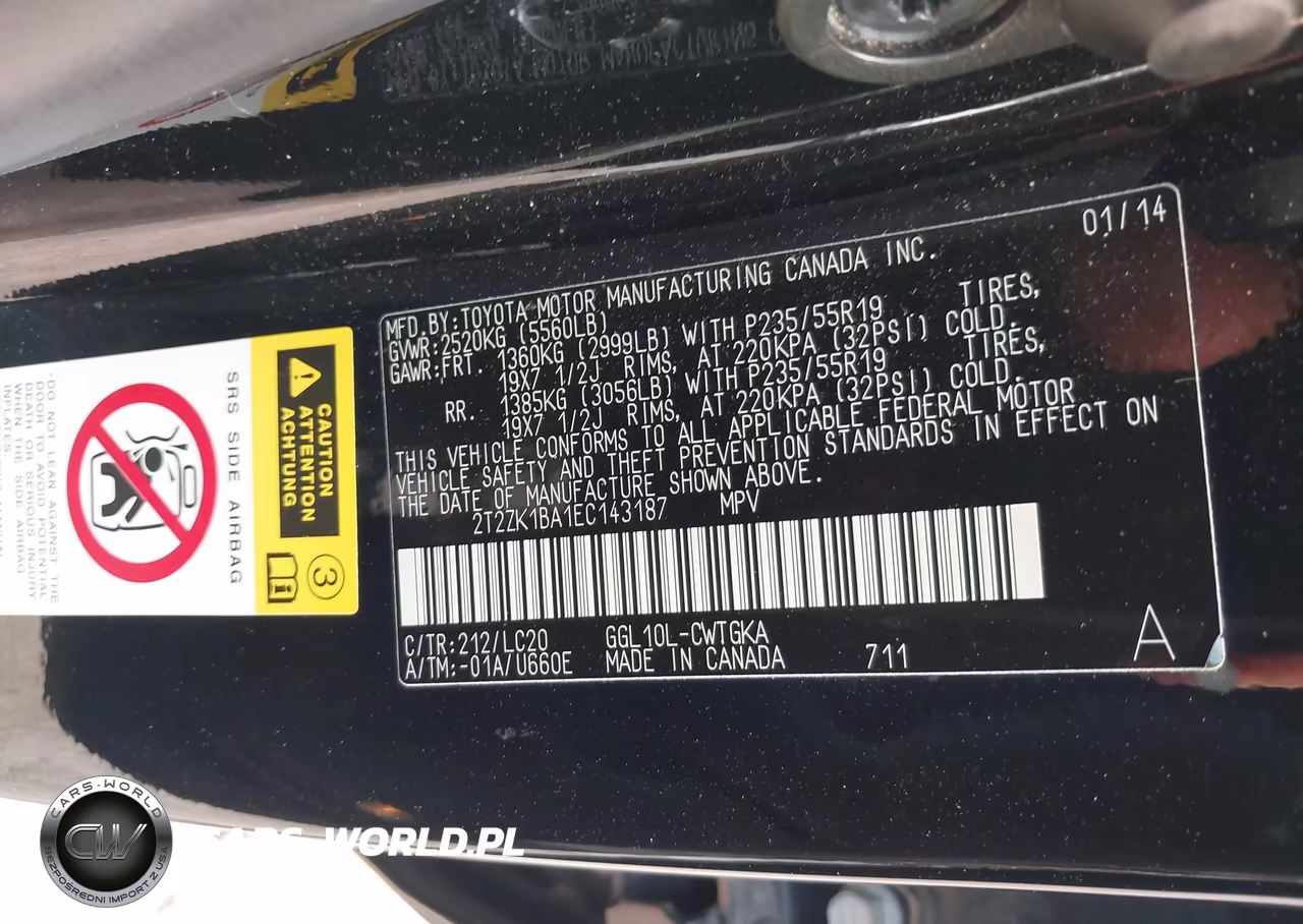 2014 Lexus Rx 350 VIN:2T2ZK1BA1EC143187 - 9
