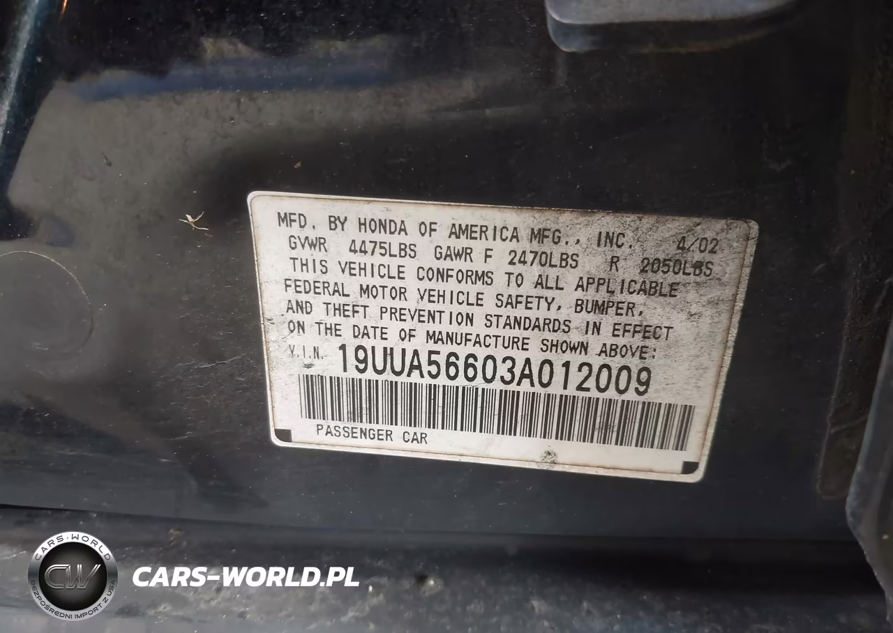 2003 Acura Tl 3.2 VIN:19UUA56603A012009 - 9