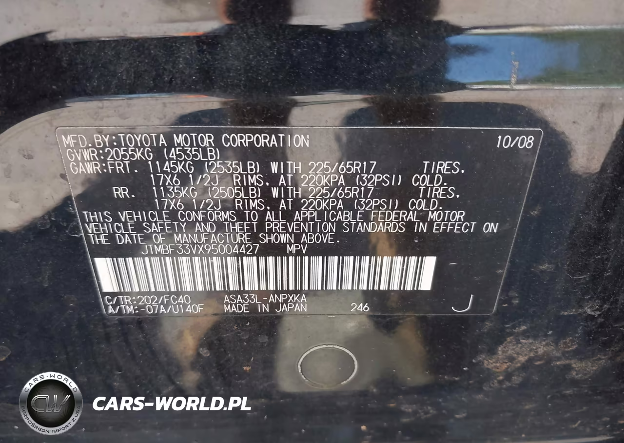2009 Toyota Rav4 VIN:JTMBF33VX95004427 - 9