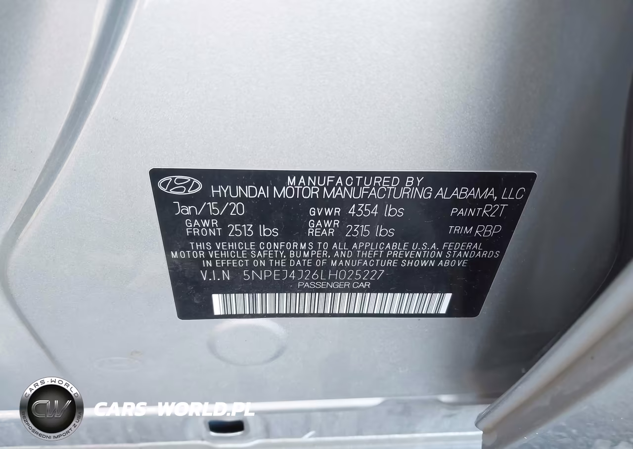 2020 Hyundai Sonata Sel Plus VIN:5NPEJ4J26LH025227 - 9