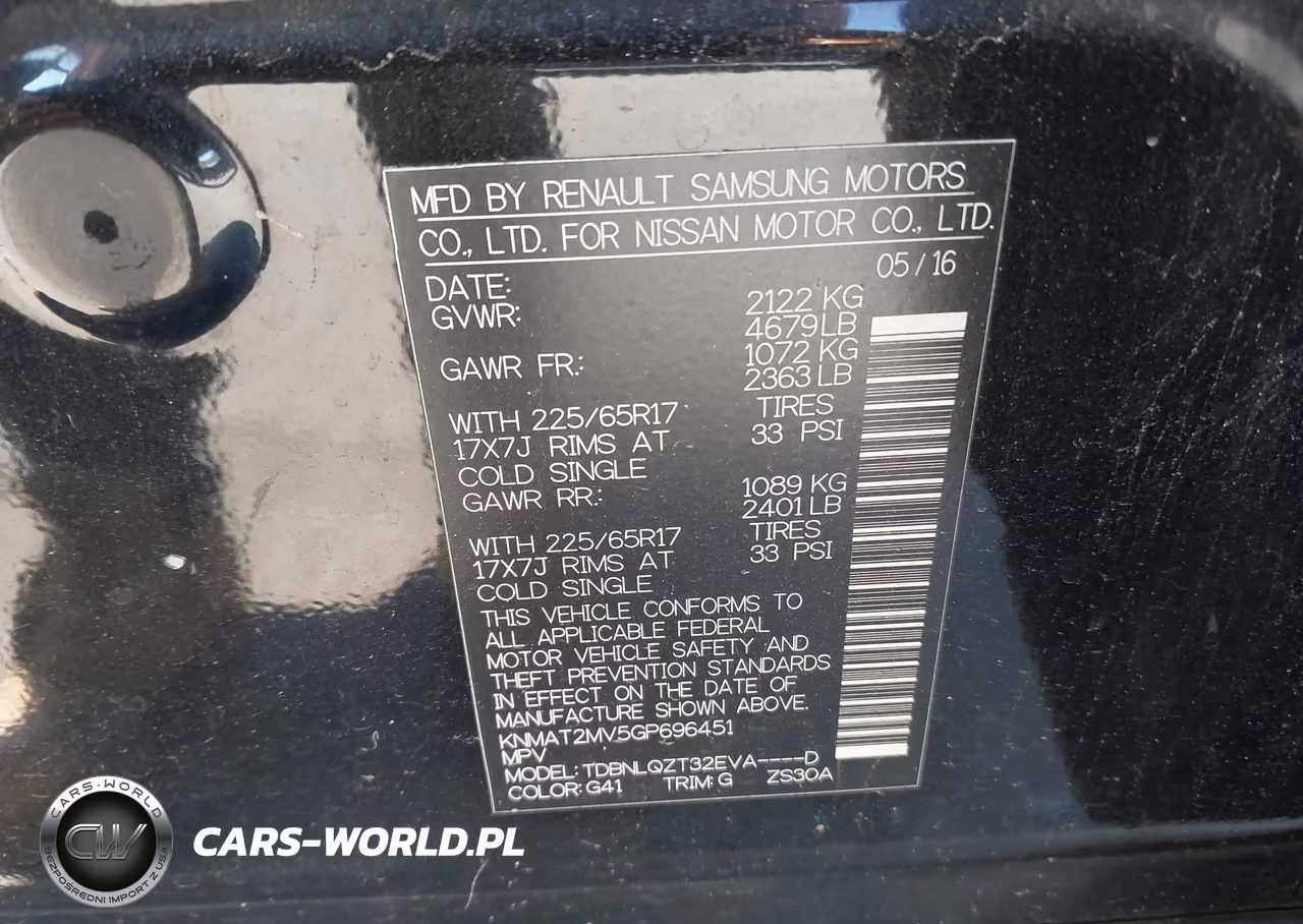2016 Nissan Rogue Sv VIN:KNMAT2MV5GP696451 - 9