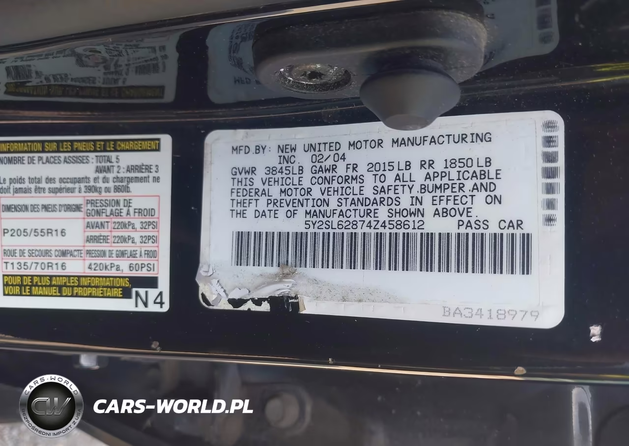 2004 Pontiac Vibe VIN:5Y2SL62874Z458612 - 9