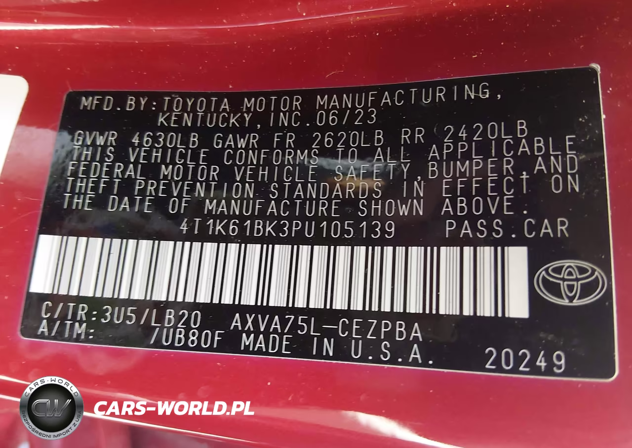 2023 Toyota Camry Xse Awd VIN:4T1K61BK3PU105139 - 9