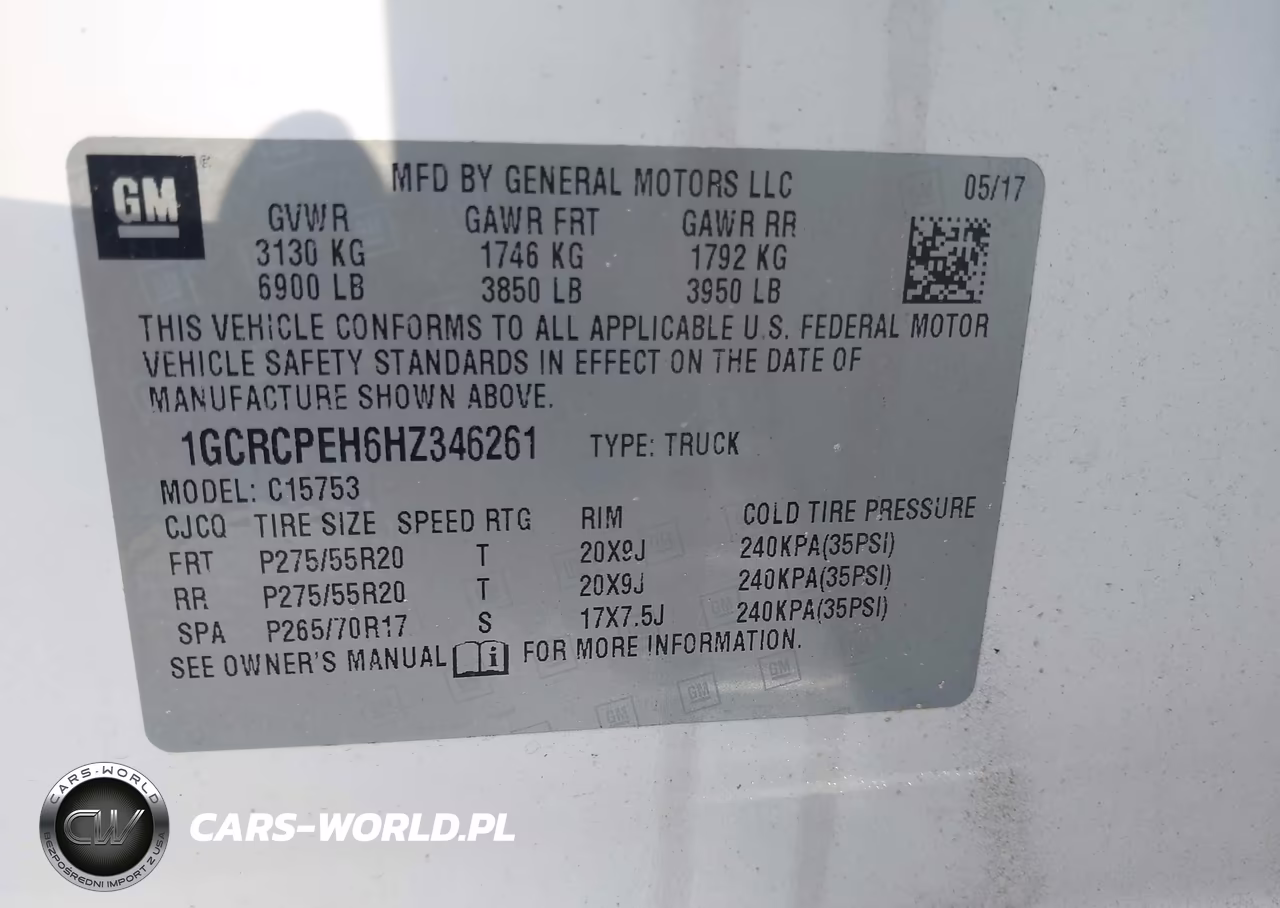 2017 Chevrolet Silverado 1500 Custom VIN:1GCRCPEH6HZ346261 - 9