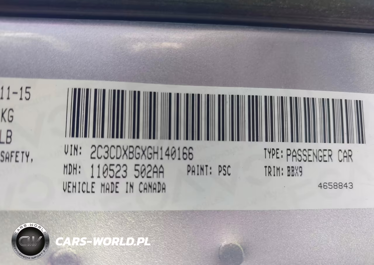 2016 Dodge Charger Se VIN:2C3CDXBGXGH140166 - 9
