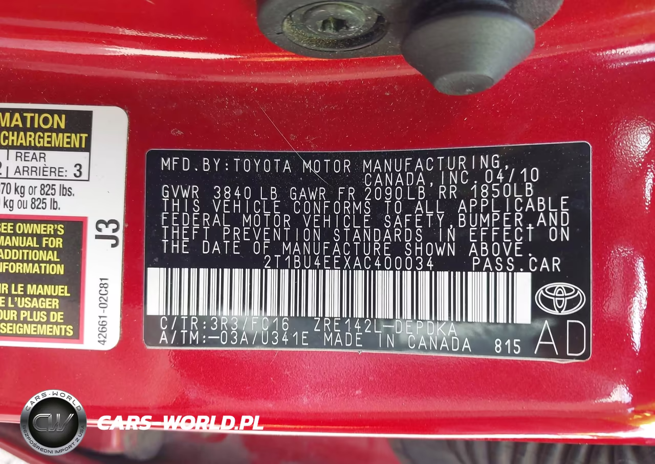 2010 Toyota Corolla Le VIN:2T1BU4EEXAC400034 - 9
