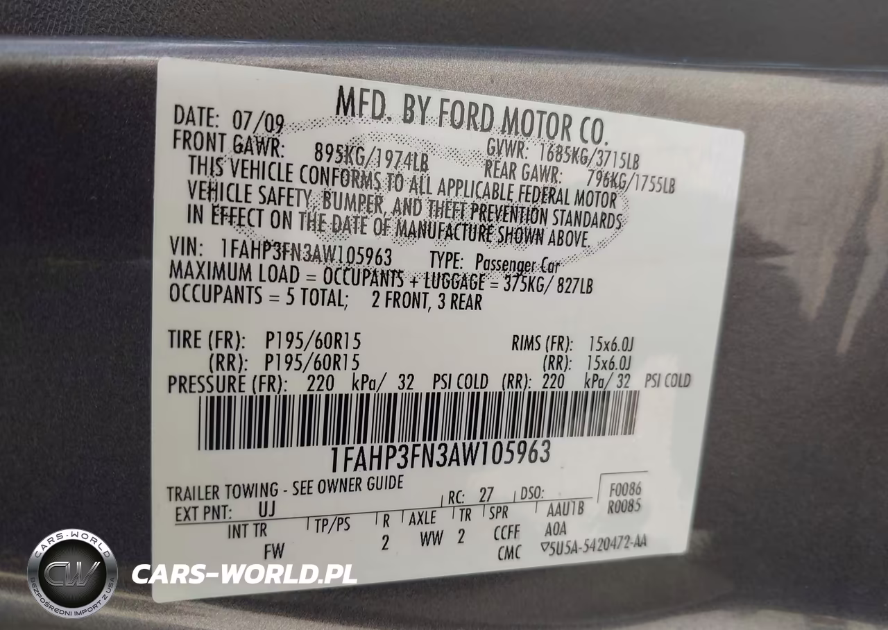 2010 Ford Focus Se VIN:1FAHP3FN3AW105963 - 9