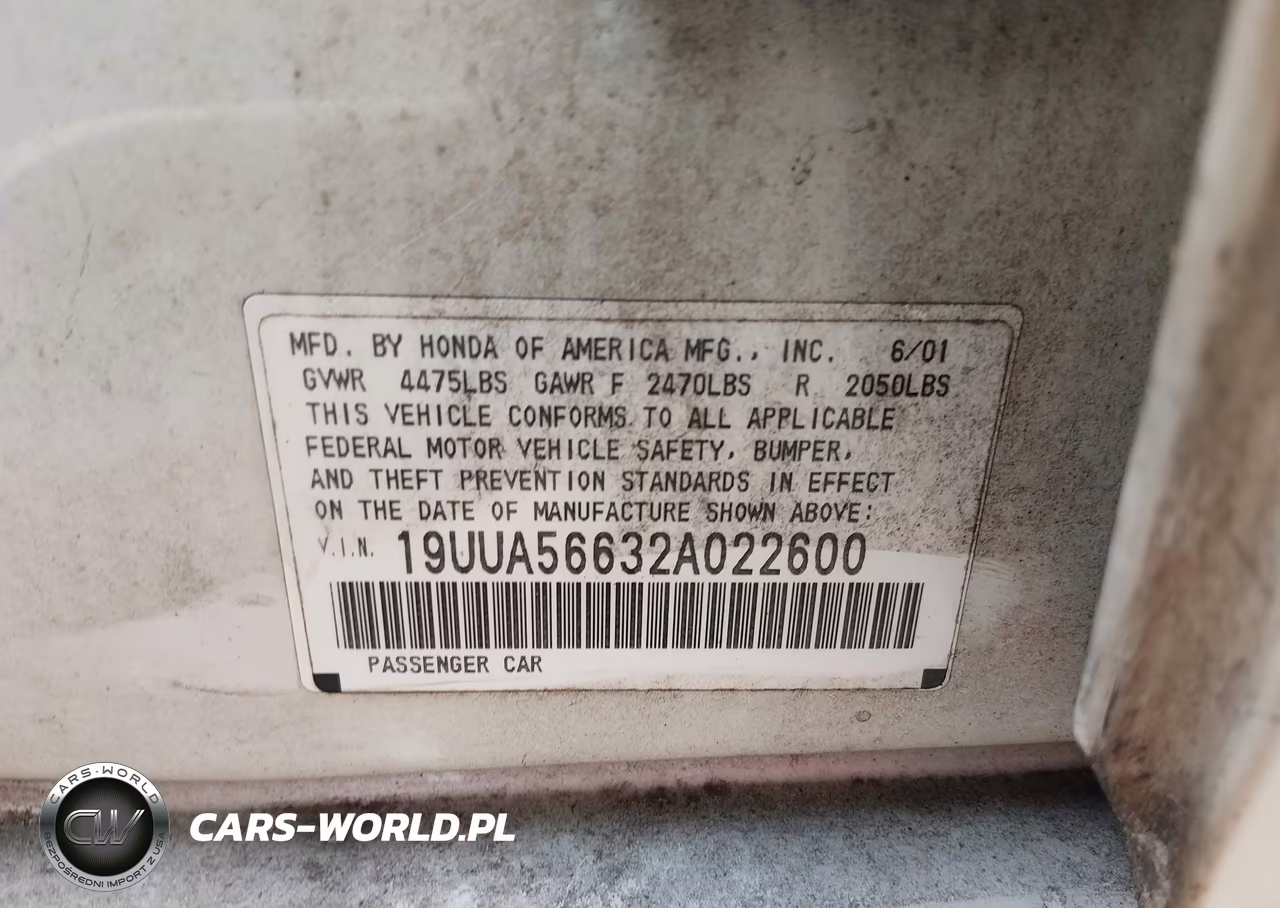 2002 Acura Tl 3.2 VIN:19UUA56632A022600 - 9