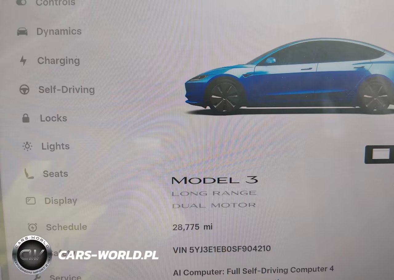 2025 Tesla Model 3 Long Range All-Wheel Drive VIN:5YJ3E1EB0SF904210 - 7