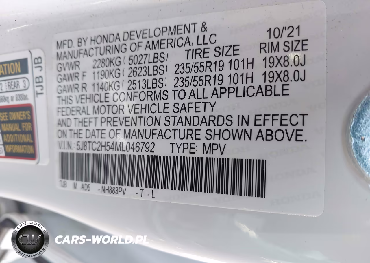 2021 Acura Rdx Technology Package VIN:5J8TC2H54ML046792 - 9