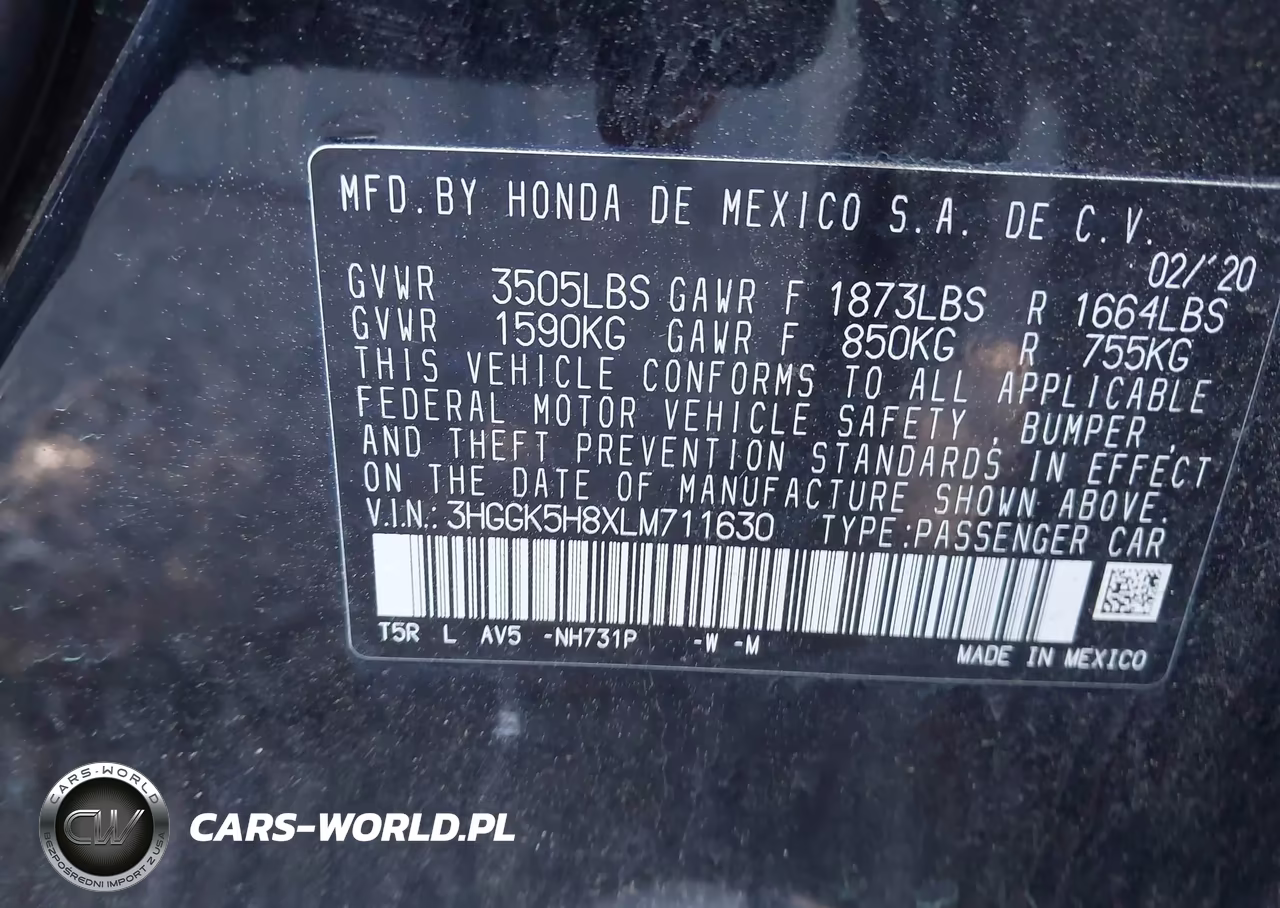 2020 Honda Fit Ex VIN:3HGGK5H8XLM711630 - 9