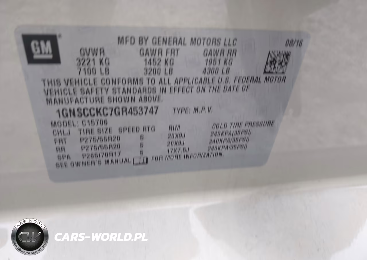 2016 Chevrolet Tahoe Ltz VIN:1GNSCCKC7GR453747 - 9