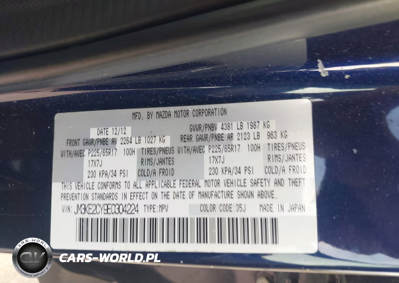 2014 Mazda Cx-5 Touring VIN:JM3KE2CY9E0304224 - 9