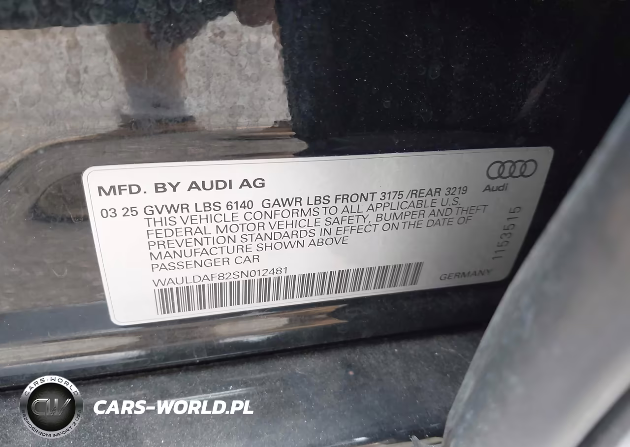 2025 Audi A8 L 55 Tfsi Quattro Tiptronic VIN:WAULDAF82SN012481 - 9