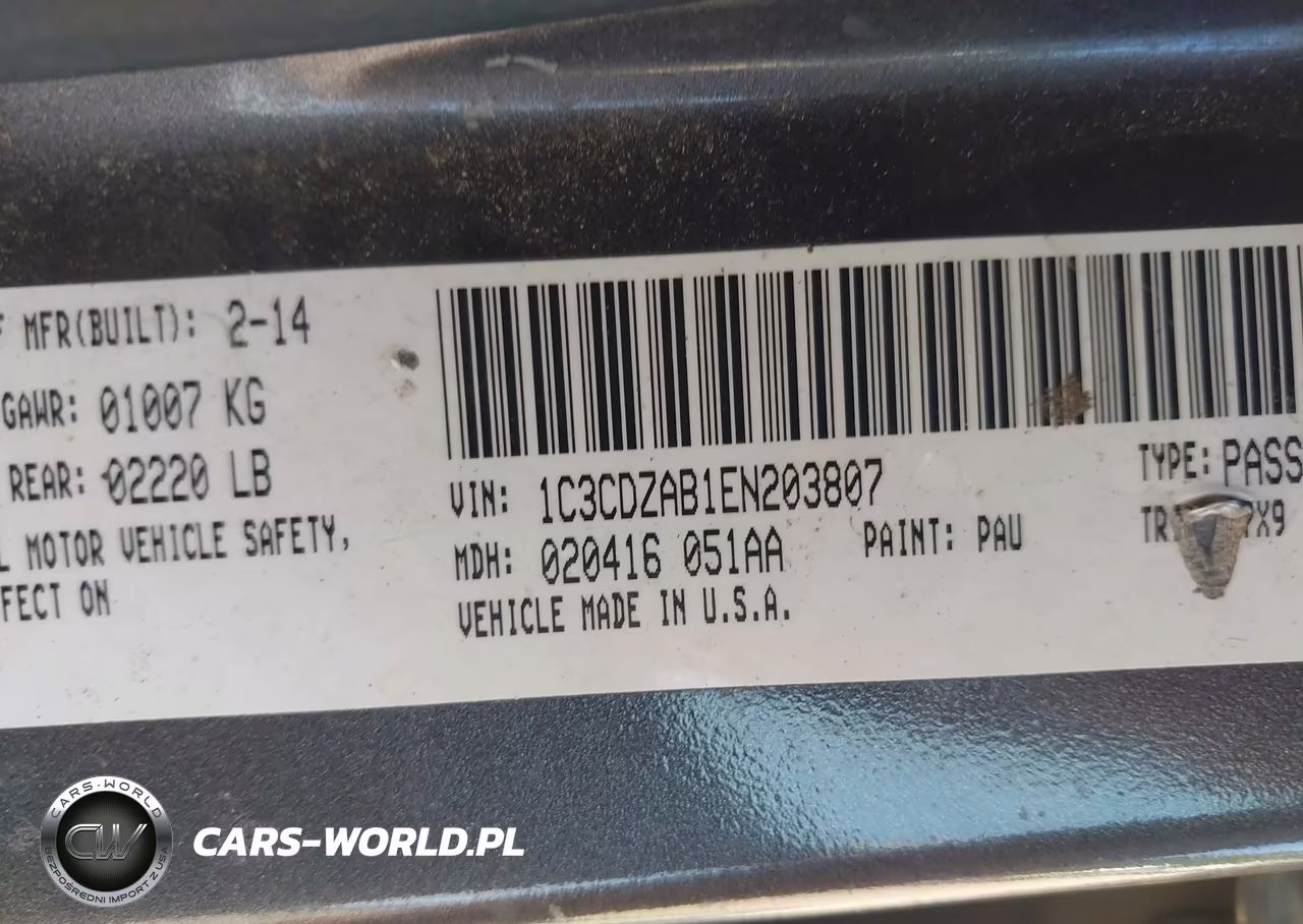 2014 Dodge Avenger Se VIN:1C3CDZAB1EN203807 - 9