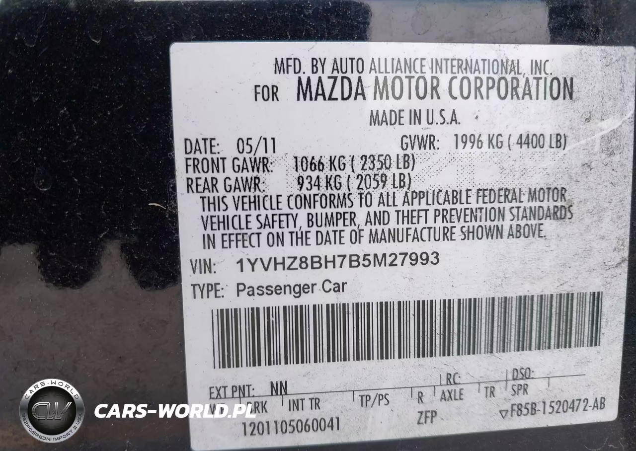 2011 Mazda Mazda6 I Sport VIN:1YVHZ8BH7B5M27993 - 9