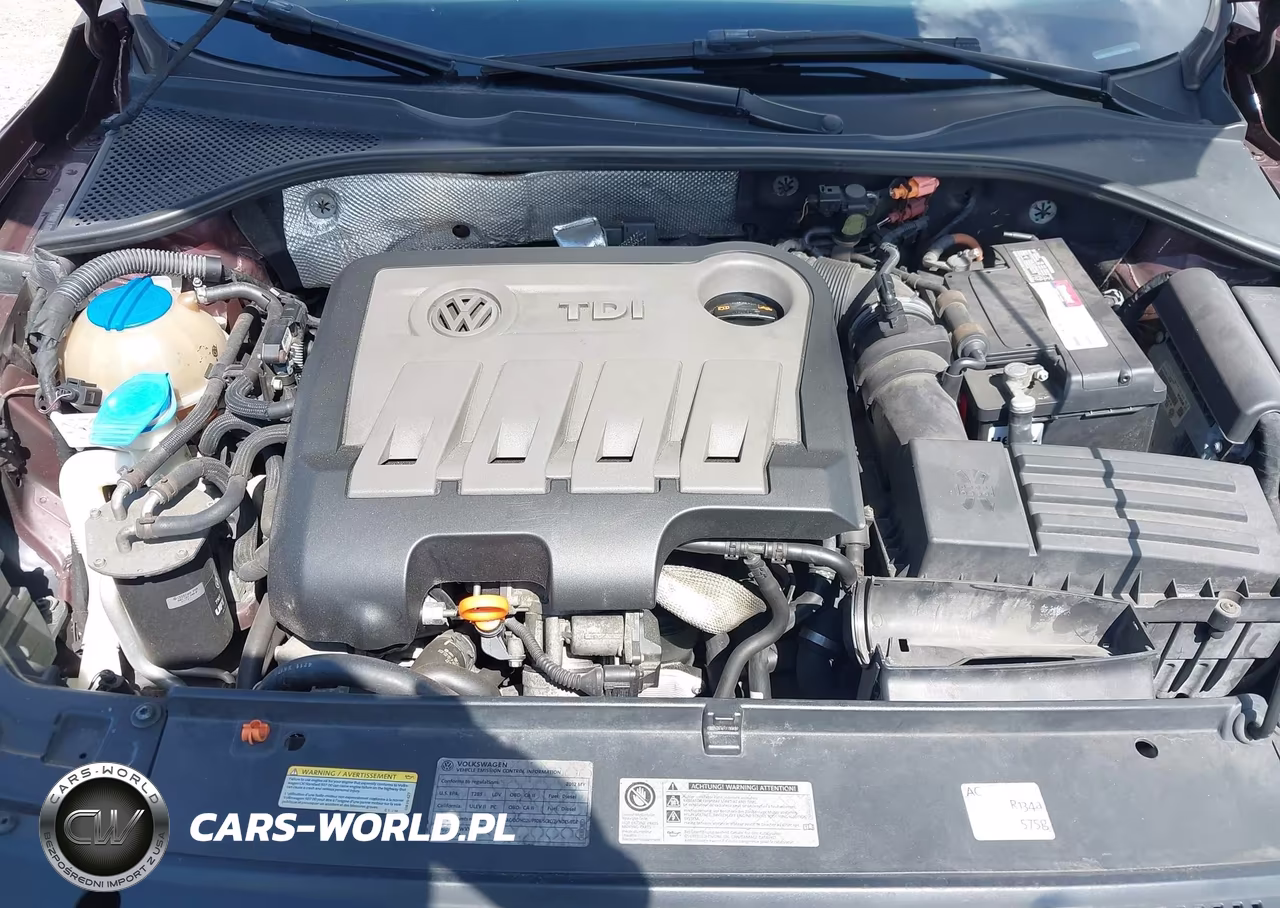 2012 Volkswagen Passat 2.0L Tdi Se VIN:1VWBN7A33CC064724 - 10
