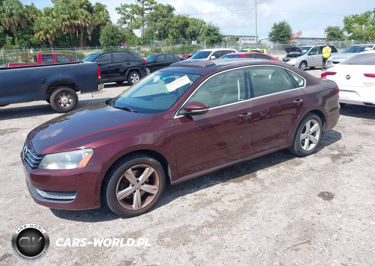 2012 Volkswagen Passat 2.0L Tdi Se VIN:1VWBN7A33CC064724 - 2