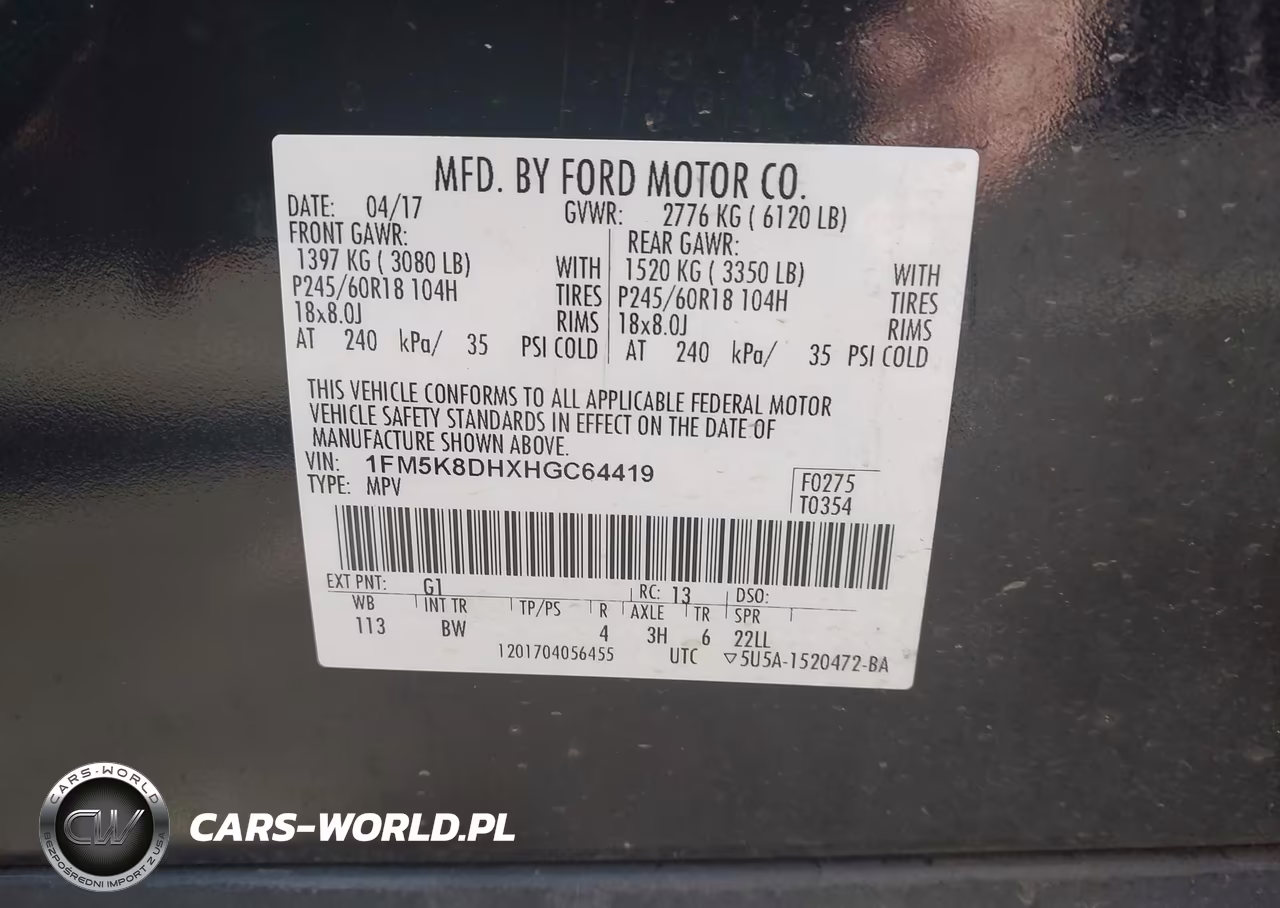 2017 Ford Explorer Xlt VIN:1FM5K8DHXHGC64419 - 9