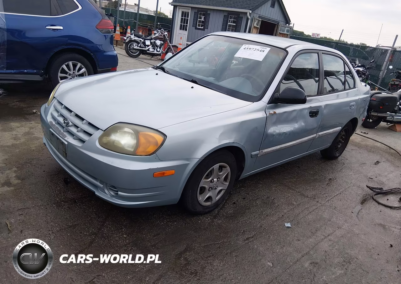 2004 Hyundai Accent Gl VIN:KMHCG45C54U538240 - 2
