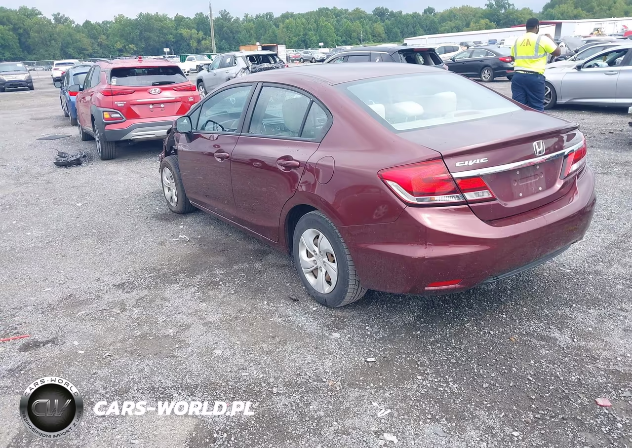 2013 Honda Civic Lx VIN:2HGFB2F58DH530822 - 3