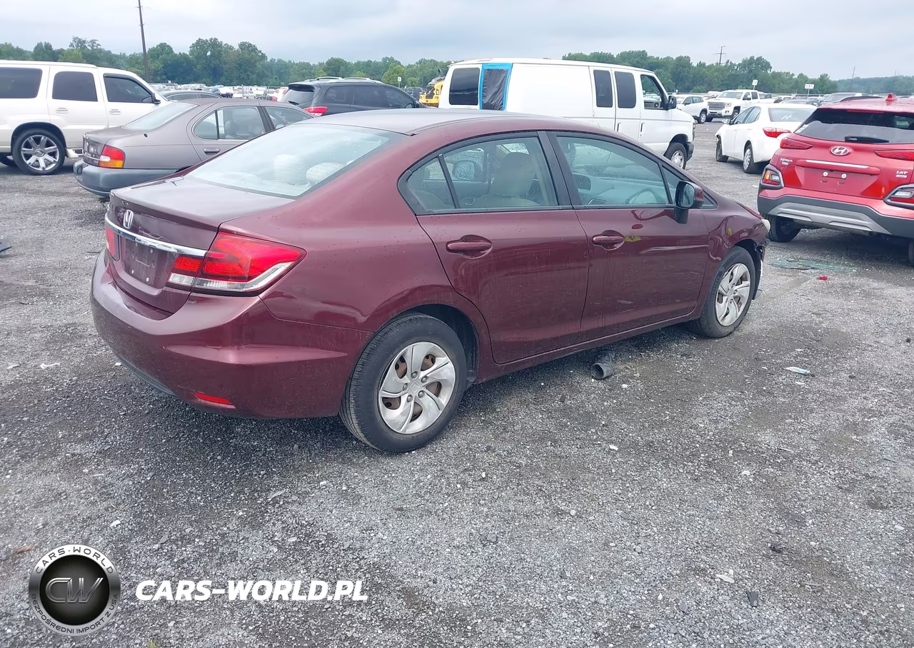 2013 Honda Civic Lx VIN:2HGFB2F58DH530822 - 4