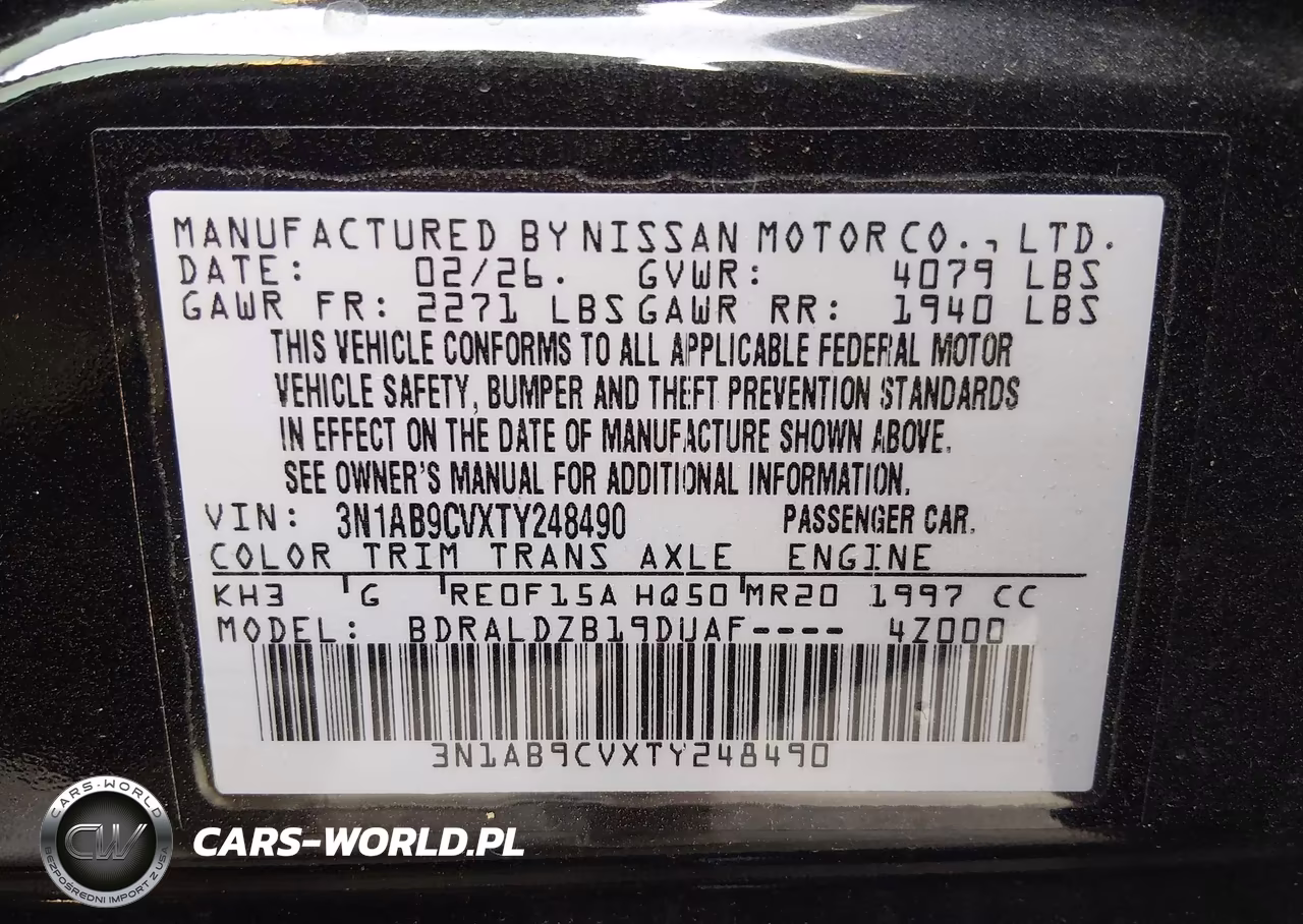 2026 Nissan Sentra Sv VIN:3N1AB9CVXTY248490 - 9