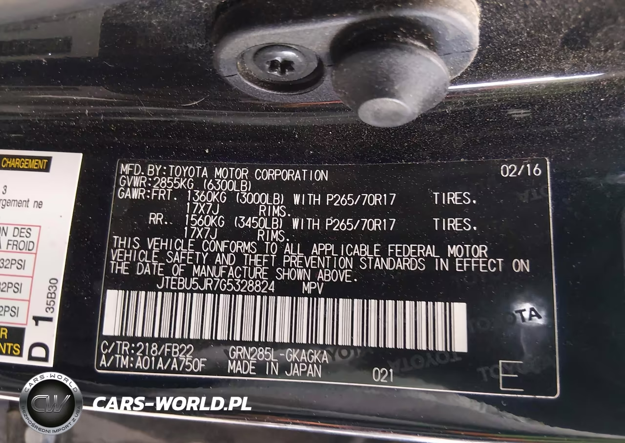 2016 Toyota 4Runner Sr5 VIN:JTEBU5JR7G5328824 - 9