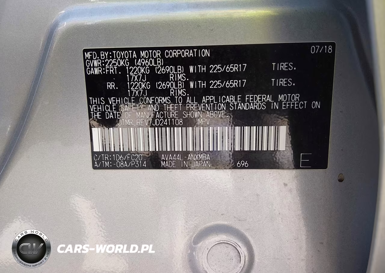 2018 Toyota Rav4 Hybrid Xle VIN:JTMRJREV7JD241108 - 9