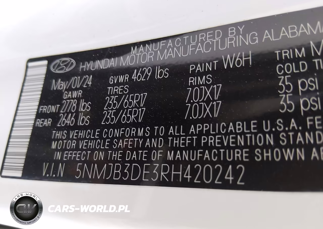 2024 Hyundai Tucson Sel VIN:5NMJB3DE3RH420242 - 9
