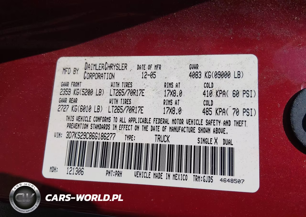 2006 Dodge Ram 2500 Laramie VIN:3D7KS29C86G186277 - 9