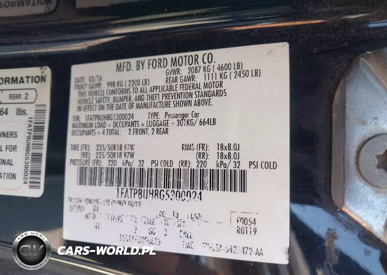 2016 Ford Mustang Ecoboost Premium VIN:1FATP8UH8G5300024 - 9