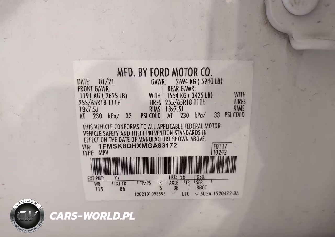 2021 Ford Explorer Xlt VIN:1FMSK8DHXMGA83172 - 9