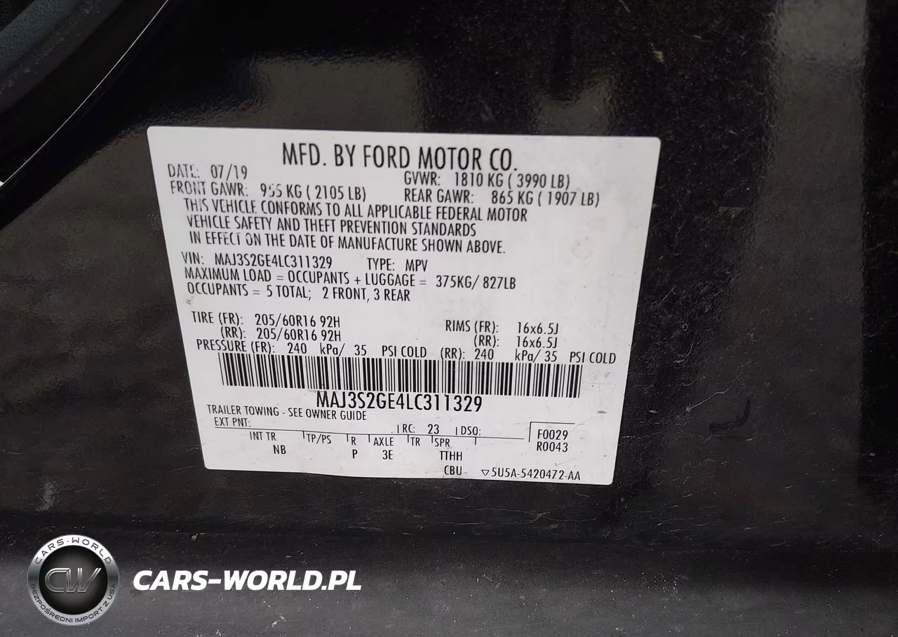 2020 Ford Ecosport Se VIN:MAJ3S2GE4LC311329 - 9