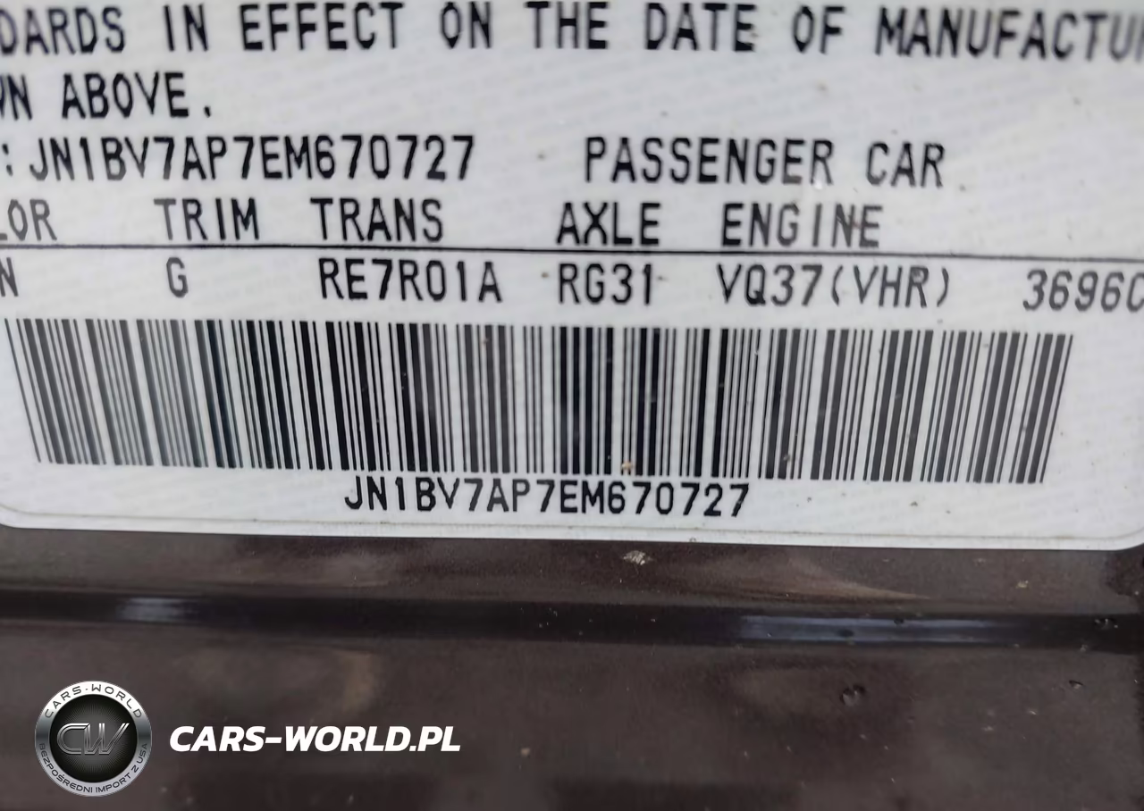 2014 Infiniti Q50 Sport VIN:JN1BV7AP7EM670727 - 9
